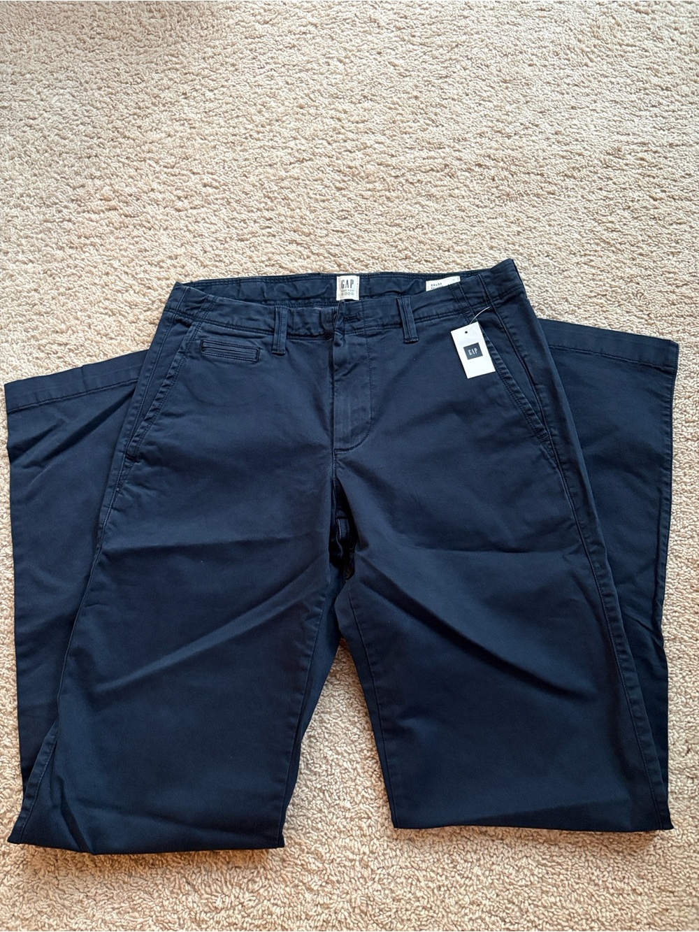 GAP- Men’s Navy Relaxed Chino Pants 29x34